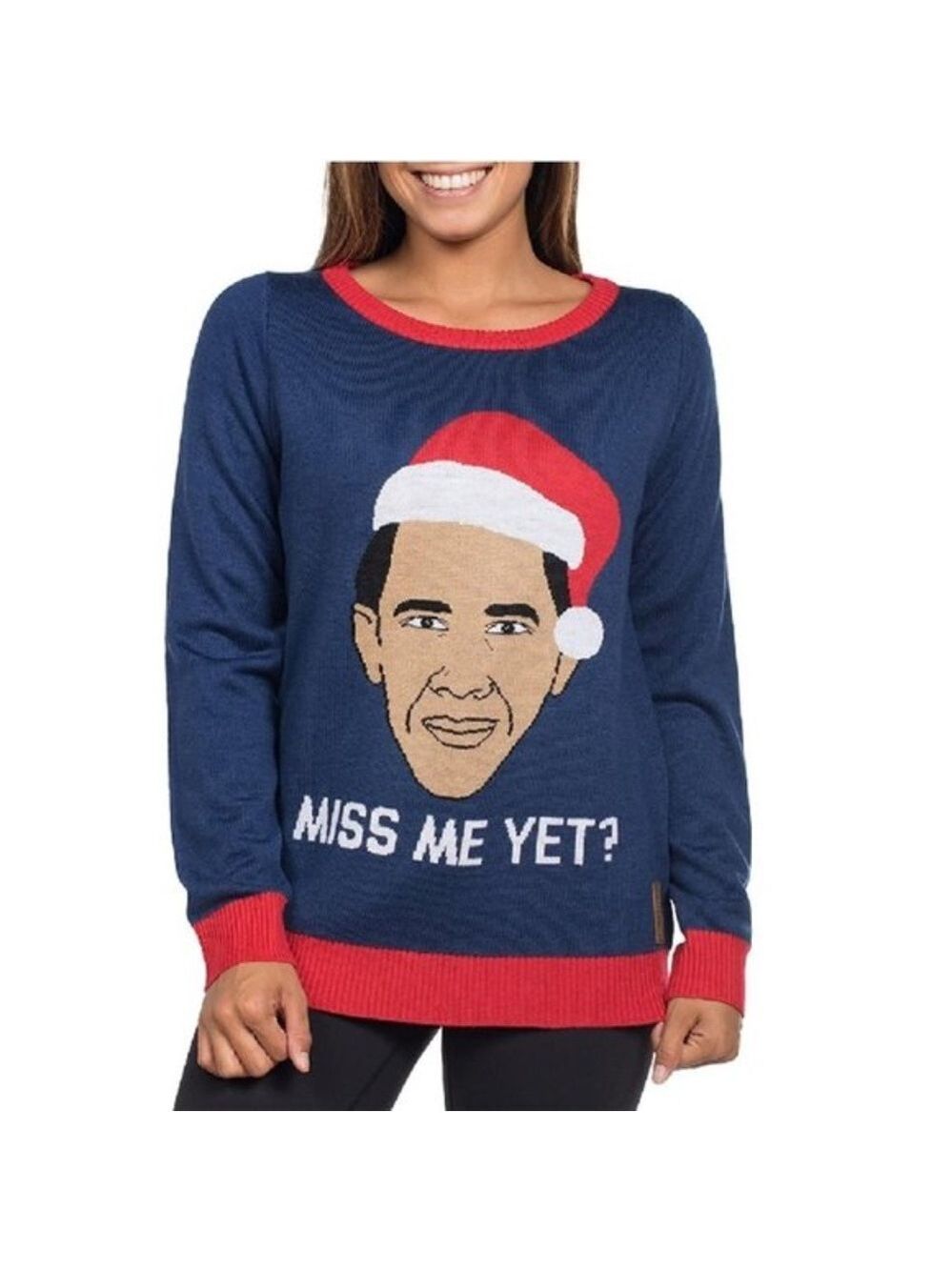 TIPSY ELVES Obama Funny Ugly Christmas Sweater